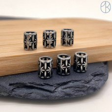 Бусина сталь северная звезда 9 мм