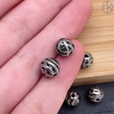 Бусина сталь шар 8 мм