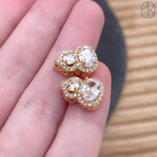 Бусина тыква-горлянка, цвет золото 14 мм 