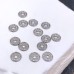 Бусина узор сталь 6 мм, цвет серебро