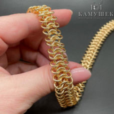 Цепь №101-1 цвет золото 14х6 мм