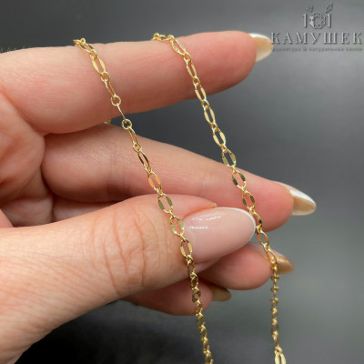 Цепь №109-1 цвет золото 3 мм