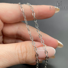 Цепь №109 цвет серебро 3 мм