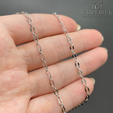 Цепь №109 цвет серебро 3 мм