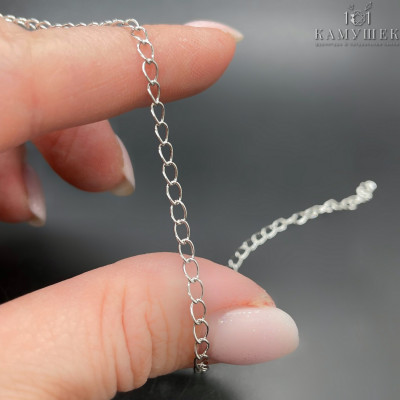 Цепь №11 цвет серебро 3 мм