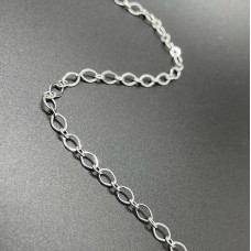 Цепь №111 цвет серебро 5,3*3,5 мм