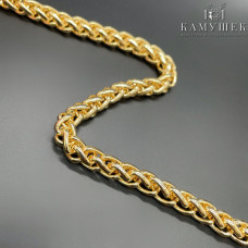 Цепь №125-1 цвет золото 4 мм