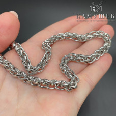 Цепь №125 цвет серебро 4 мм