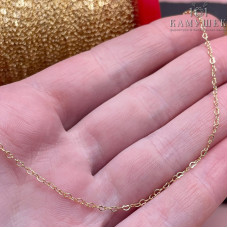 Цепь №127-1 цвет золото сердце 1,5х2 мм