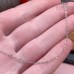Цепь №127 цвет серебро, сердце 1,5*2,2 мм