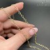 Цепь №128-1 цвет золото, сердце 5*4 мм