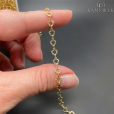 Цепь №132-1 цвет золото 5*4,3 мм