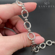 Цепь №137 цвет серебро 12х10 мм