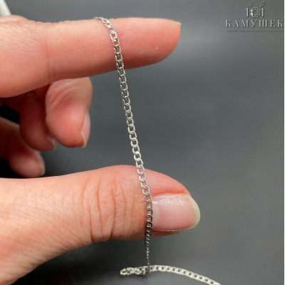 Цепь №143 цвет серебро 2 мм