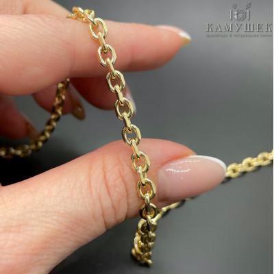 Цепь №152-1 цвет золото 4 мм