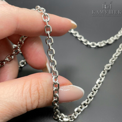 Цепь №152 цвет серебро 4 мм