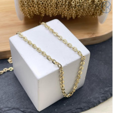 Цепь №172-1 цвет золото 3*1,5 мм 