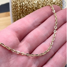 Цепь №172-1 цвет золото 3*1,5 мм 