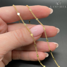 Цепь №24-1 цвет золото 1,5 мм клевер