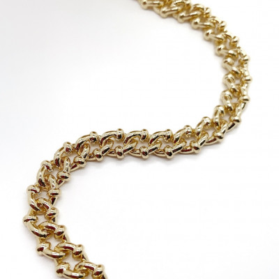 Цепь №25-1 цвет золото 7 мм 