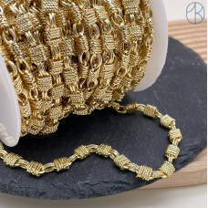 Цепь №307-1 цвет золото 7 мм
