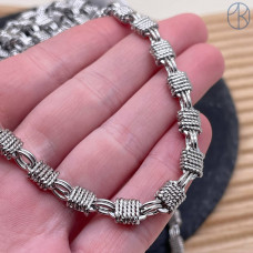 Цепь №307 цвет серебро 7 мм