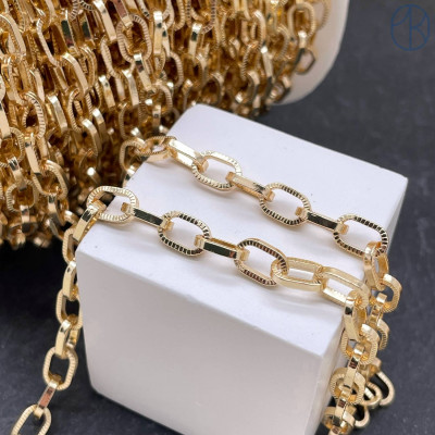 Цепь №314-1 цвет золото 8 мм 