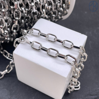 Цепь №314 цвет серебро 8 мм 