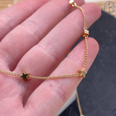 Цепь №316-1 цвет золото звезда 5 мм