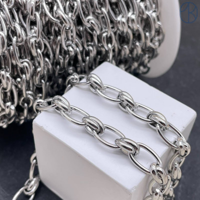 Цепь №321 цвет серебро 7 мм 