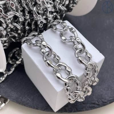 Цепь №324 цвет серебро 11 мм 