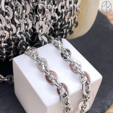 Цепь №328 цвет серебро 6х8 мм 