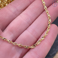 Цепь №329-1 цвет золото 3 мм 
