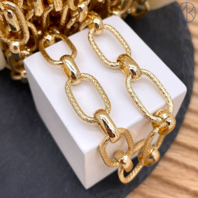 Цепь №345-1 цвет золото 20 мм