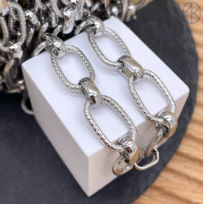 Цепь №345 цвет серебро 20 мм