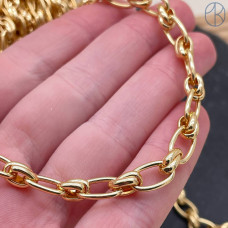 Цепь №345 цвет золото 7 мм L223992