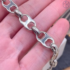Цепь №393 цвет серебро 15 мм 