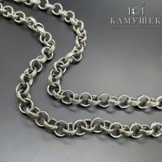 Цепь №5 цвет серебро 8,2*2,6 мм