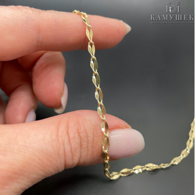 Цепь №56-1 цвет золото 3 мм