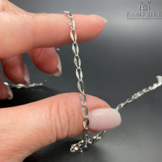 Цепь №56 цвет серебро 3 мм