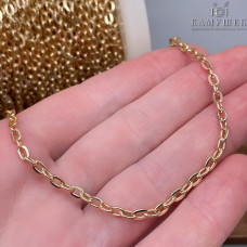 Цепь №58/5-1 цвет золото 3 мм