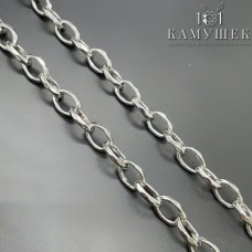 Цепь №62 цвет серебро 10,8*7,5 мм