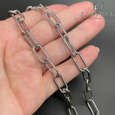 Цепь №69 цвет серебро 7 мм