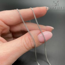 Цепь №83 цвет серебро 2*1,5 мм Люкс