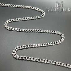 Цепь №88 цвет серебро 5.5*4.5 мм