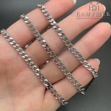 Цепь №88 цвет серебро 5.5*4.5 мм