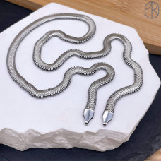 Цепь основа сталь №1 цвет серебро 5 мм Цепь основа сталь №1 цвет серебро 5 мм