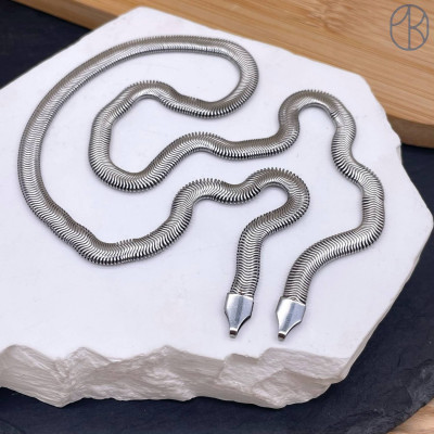 Цепь основа сталь №1 цвет серебро 5 мм