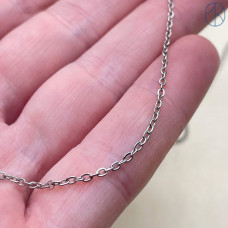 Цепь сталь №1 цвет серебро 1,6 мм