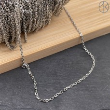 Цепь сталь №104С цвет серебро 1,7 мм